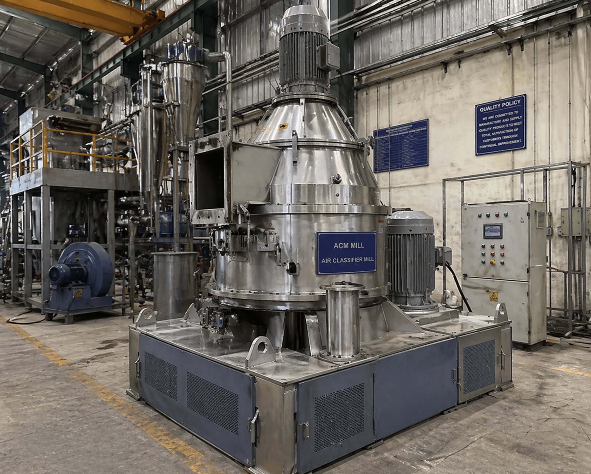 ACM mill assembly — full reverse-engineered model